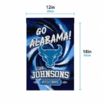 Buffalo Bulls Garden Flag Personalized Swirl Vortex Royal Blue Best Selling