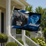 Buffalo Bulls House Flag Custom Framed Photo Royal Blue Black Best Selling