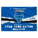Buffalo Bulls House Flag Customized Brushed Streaks Royal Blue Best Selling