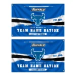 Buffalo Bulls House Flag Customized Brushed Streaks Royal Blue Best Selling