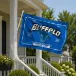 Buffalo Bulls House Flag Customized Ornate Border Royal Blue Best Selling