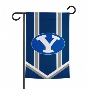 Byu Cougars Garden Flag Custom Chevron Stripes Blue Best Selling