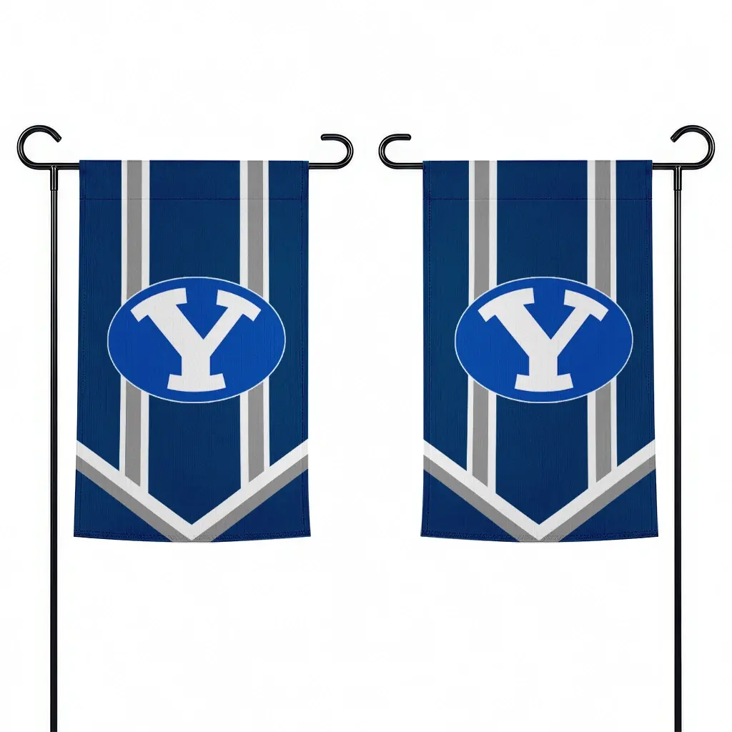 Byu Cougars Garden Flag Custom Chevron Stripes Blue Fashion Forward Byu Cougars Garden Flag Custom Chevron Stripes Blue Fashion Forward