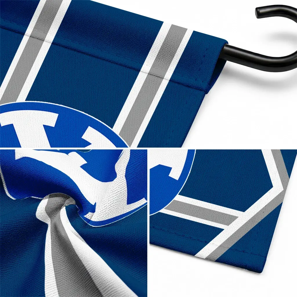 Byu Cougars Garden Flag Custom Chevron Stripes Blue Latest Model Byu Cougars Garden Flag Custom Chevron Stripes Blue Latest Model