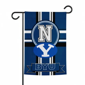 Byu Cougars Garden Flag Custom Circle Medallion Blue Best Selling