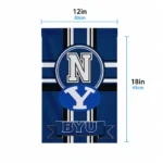 Byu Cougars Garden Flag Custom Circle Medallion Blue Best Selling