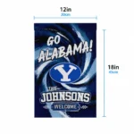 Byu Cougars Garden Flag Customized Swirl Vortex Blue Best Selling