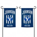 Byu Cougars Garden Flag Personalized Distressed Stripes Blue Best Selling