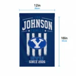 Byu Cougars Garden Flag Personalized Distressed Stripes Blue Best Selling