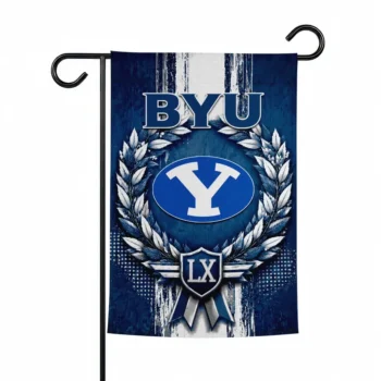 Byu Cougars Garden Flag Personalized Laurel Wreath Blue Best Selling
