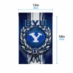 Byu Cougars Garden Flag Personalized Laurel Wreath Blue Best Selling