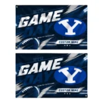 Byu Cougars House Flag Customized Action Streaks Blue Best Selling