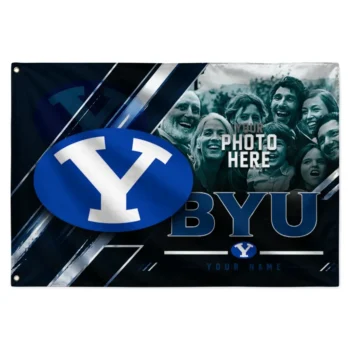 Byu Cougars House Flag Customized Diagonal Stripes Blue Best Selling