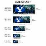Byu Cougars House Flag Customized Diagonal Stripes Blue Best Selling
