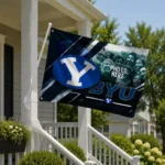Byu Cougars House Flag Customized Diagonal Stripes Blue Best Selling