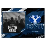 Byu Cougars House Flag Personalized Framed Photo Blue Black Best Selling