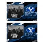 Byu Cougars House Flag Personalized Framed Photo Blue Black Best Selling