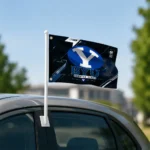 Byu Cougars House Flag Personalized Speed Slashes Blue Best Selling