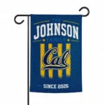 California Golden Bears Garden Flag Custom Distressed Stripes Blue Best Selling