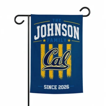 California Golden Bears Garden Flag Custom Distressed Stripes Blue Best Selling