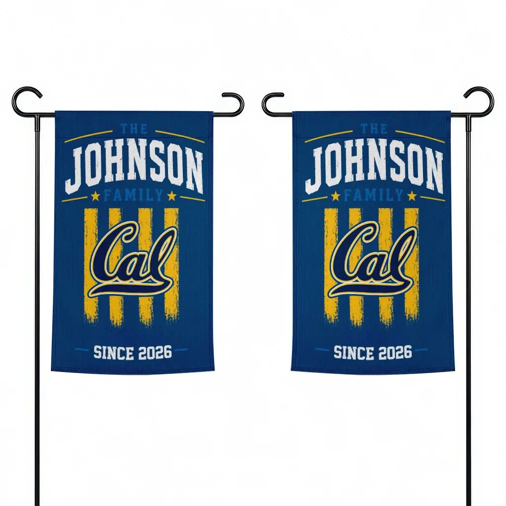 California Golden Bears Garden Flag Custom Distressed Stripes Blue Fashion Forward California Golden Bears Garden Flag Custom Distressed Stripes Blue Fashion Forward