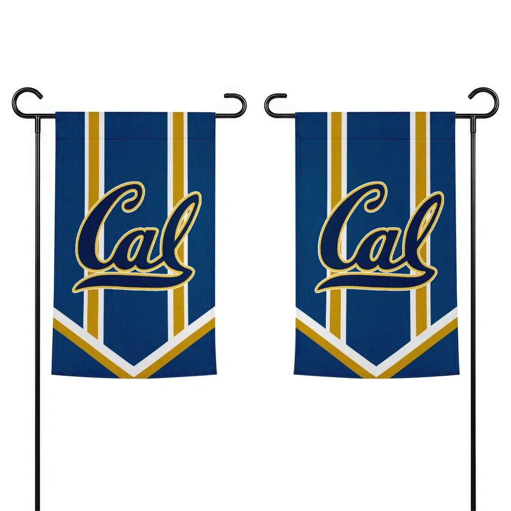 California Golden Bears Garden Flag Customized Chevron Stripes Blue Fashion Forward California Golden Bears Garden Flag Customized Chevron Stripes Blue Fashion Forward