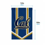 California Golden Bears Garden Flag Customized Chevron Stripes Blue Best Selling
