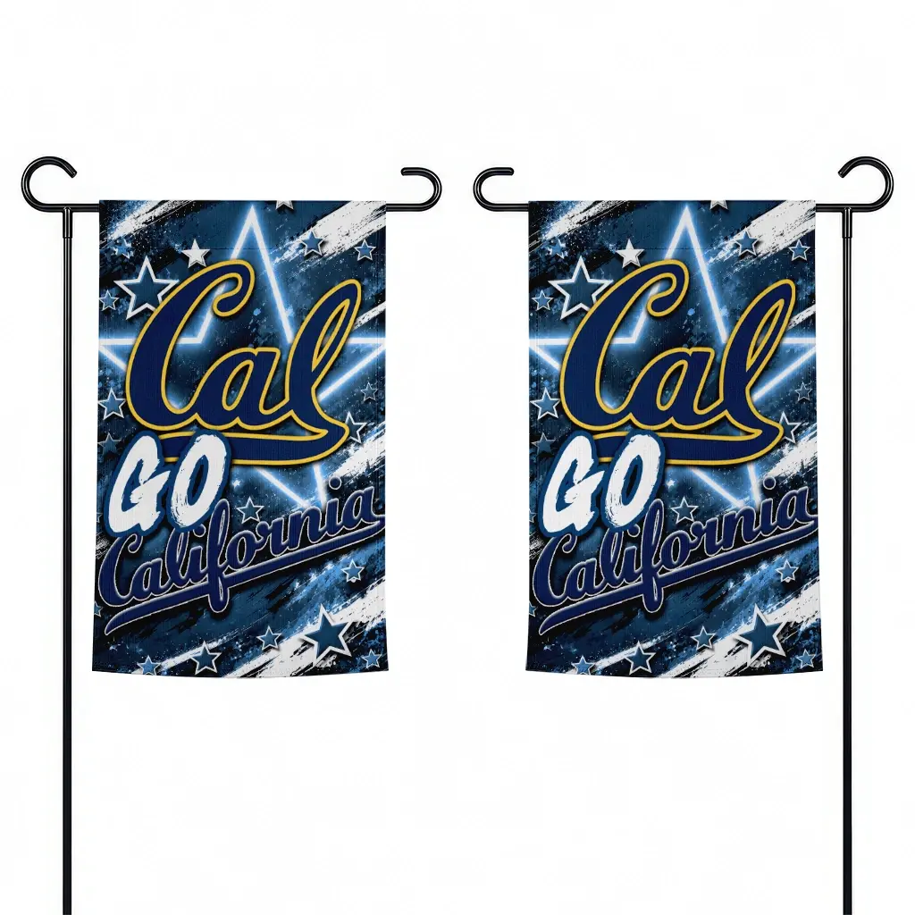 California Golden Bears Garden Flag Personalized Glowing Star Blue Fashion Forward California Golden Bears Garden Flag Personalized Glowing Star Blue Fashion Forward