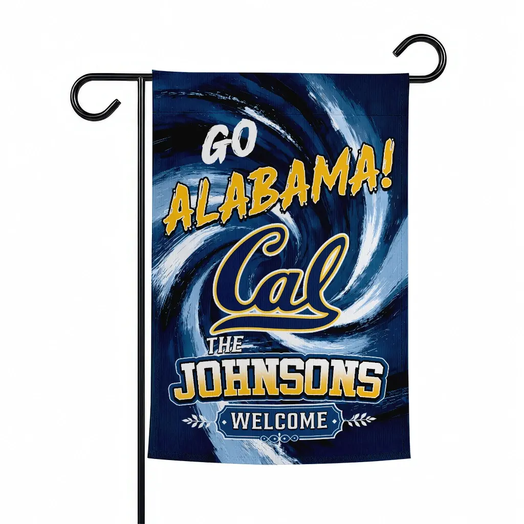 California Golden Bears Garden Flag Personalized Swirl Vortex Blue Best Selling California Golden Bears Garden Flag Personalized Swirl Vortex Blue Best Selling