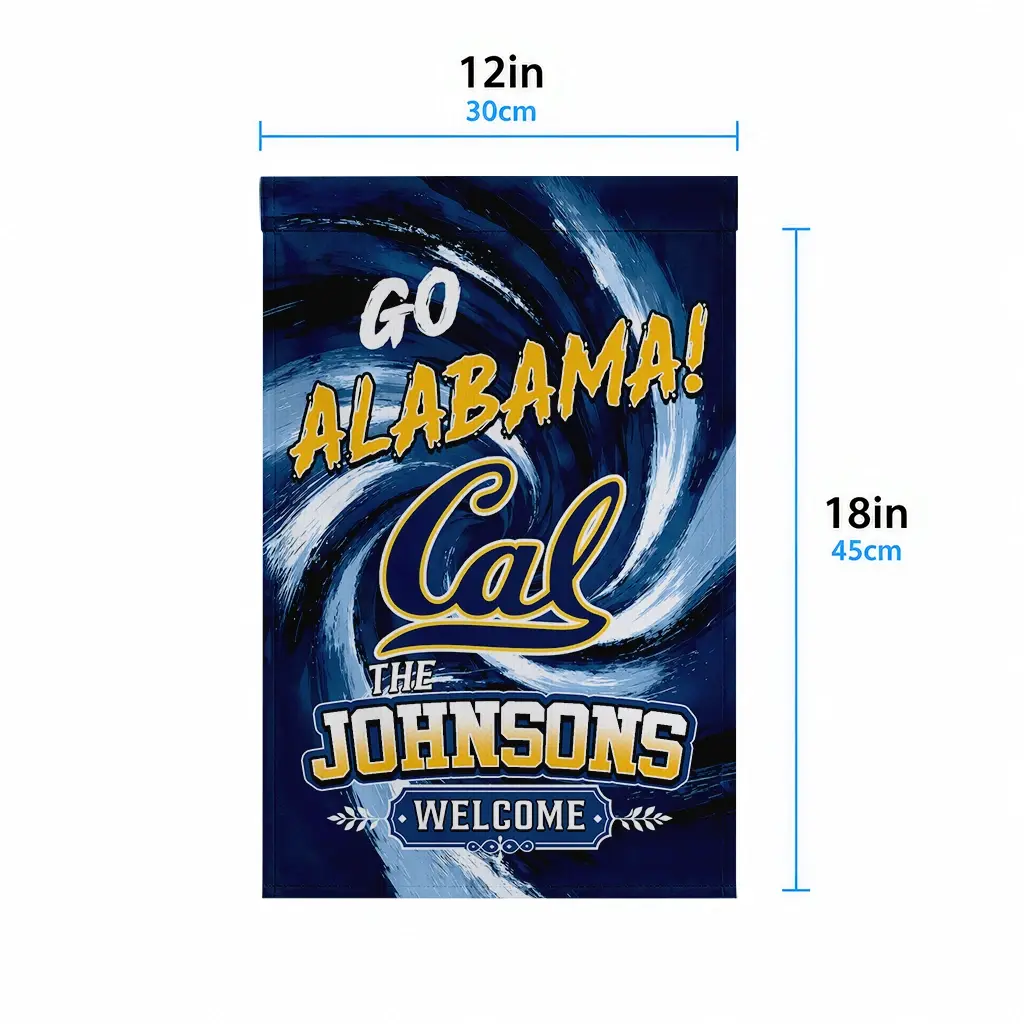 California Golden Bears Garden Flag Personalized Swirl Vortex Blue High Quality California Golden Bears Garden Flag Personalized Swirl Vortex Blue High Quality