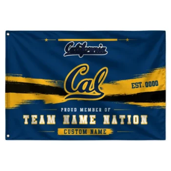 California Golden Bears House Flag Customized Brushed Streaks Blue Best Selling