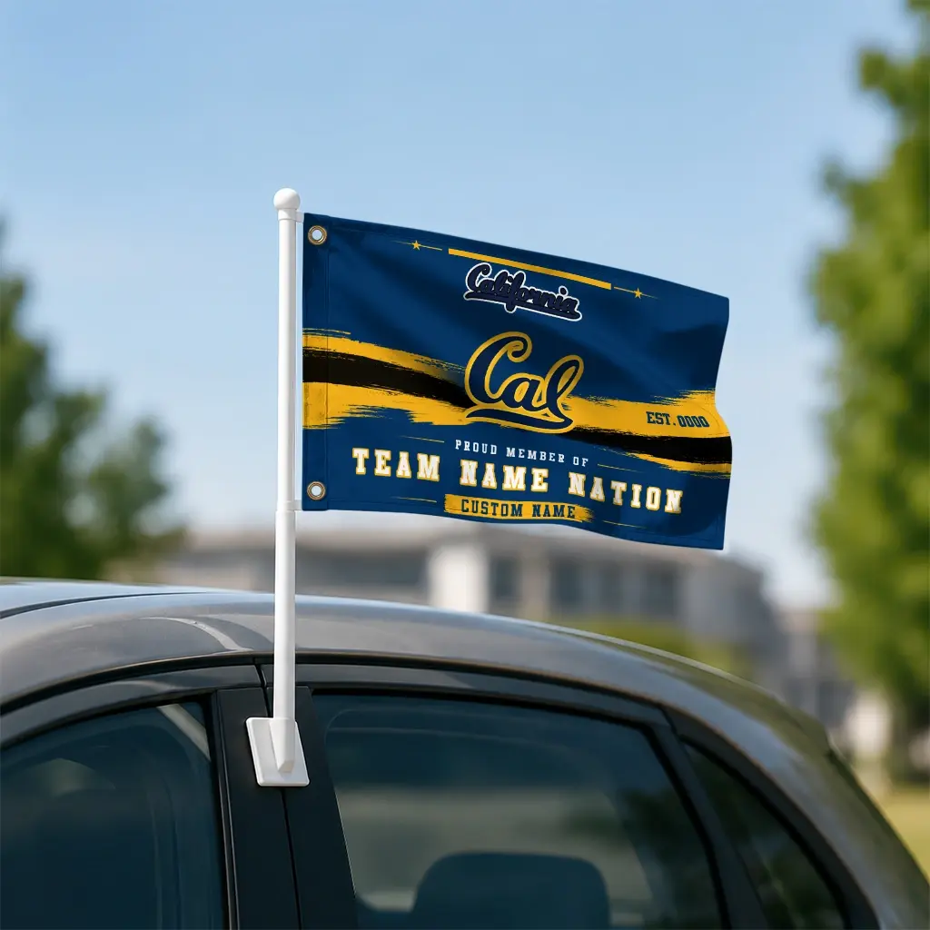 California Golden Bears House Flag Customized Brushed Streaks Blue Latest Model California Golden Bears House Flag Customized Brushed Streaks Blue Latest Model