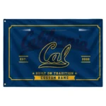 California Golden Bears House Flag Customized Ornate Border Blue Best Selling
