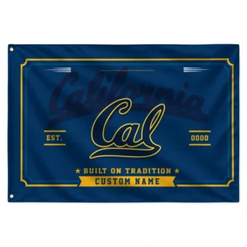 California Golden Bears House Flag Customized Ornate Border Blue Best Selling