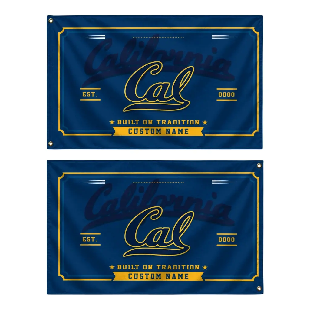 California Golden Bears House Flag Customized Ornate Border Blue Fashion Forward California Golden Bears House Flag Customized Ornate Border Blue Fashion Forward