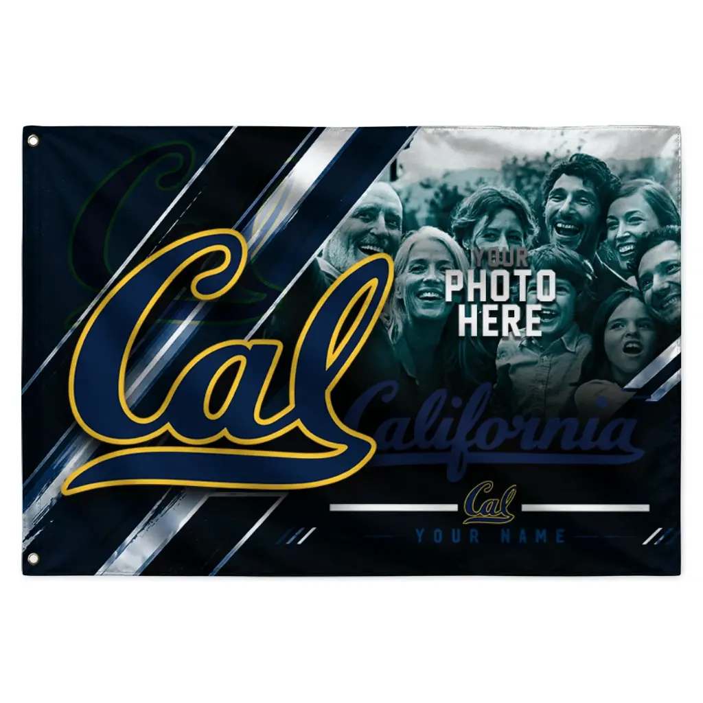 California Golden Bears House Flag Personalized Diagonal Stripes Blue Best Selling California Golden Bears House Flag Personalized Diagonal Stripes Blue Best Selling