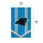 Carolina Panthers Garden Flag Custom Chevron Stripes Blue Best Selling