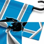 Carolina Panthers Garden Flag Custom Chevron Stripes Blue Best Selling