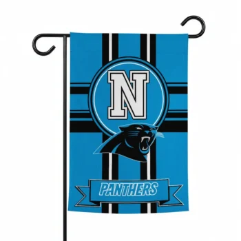 Carolina Panthers Garden Flag Custom Circle Medallion Blue Best Selling