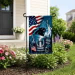 carolina-panthers-garden-flag-custom-icon-collage-blue-best-selling.webp