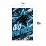 Carolina Panthers Garden Flag Customized Glowing Star Blue Best Selling