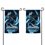 Carolina Panthers Garden Flag Customized Swirl Vortex Blue Best Selling