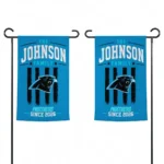 Carolina Panthers Garden Flag Personalized Distressed Stripes Blue Best Selling