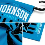 Carolina Panthers Garden Flag Personalized Distressed Stripes Blue Best Selling