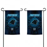 Carolina Panthers Garden Flag Personalized Laurel Wreath Blue Best Selling