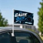 Carolina Panthers House Flag Customized Action Streaks Blue Best Selling