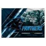 Carolina Panthers House Flag Customized Diagonal Stripes Blue Best Selling