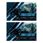 Carolina Panthers House Flag Customized Diagonal Stripes Blue Best Selling