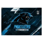 Carolina Panthers House Flag Personalized Speed Slashes Blue Best Selling
