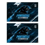 Carolina Panthers House Flag Personalized Speed Slashes Blue Best Selling